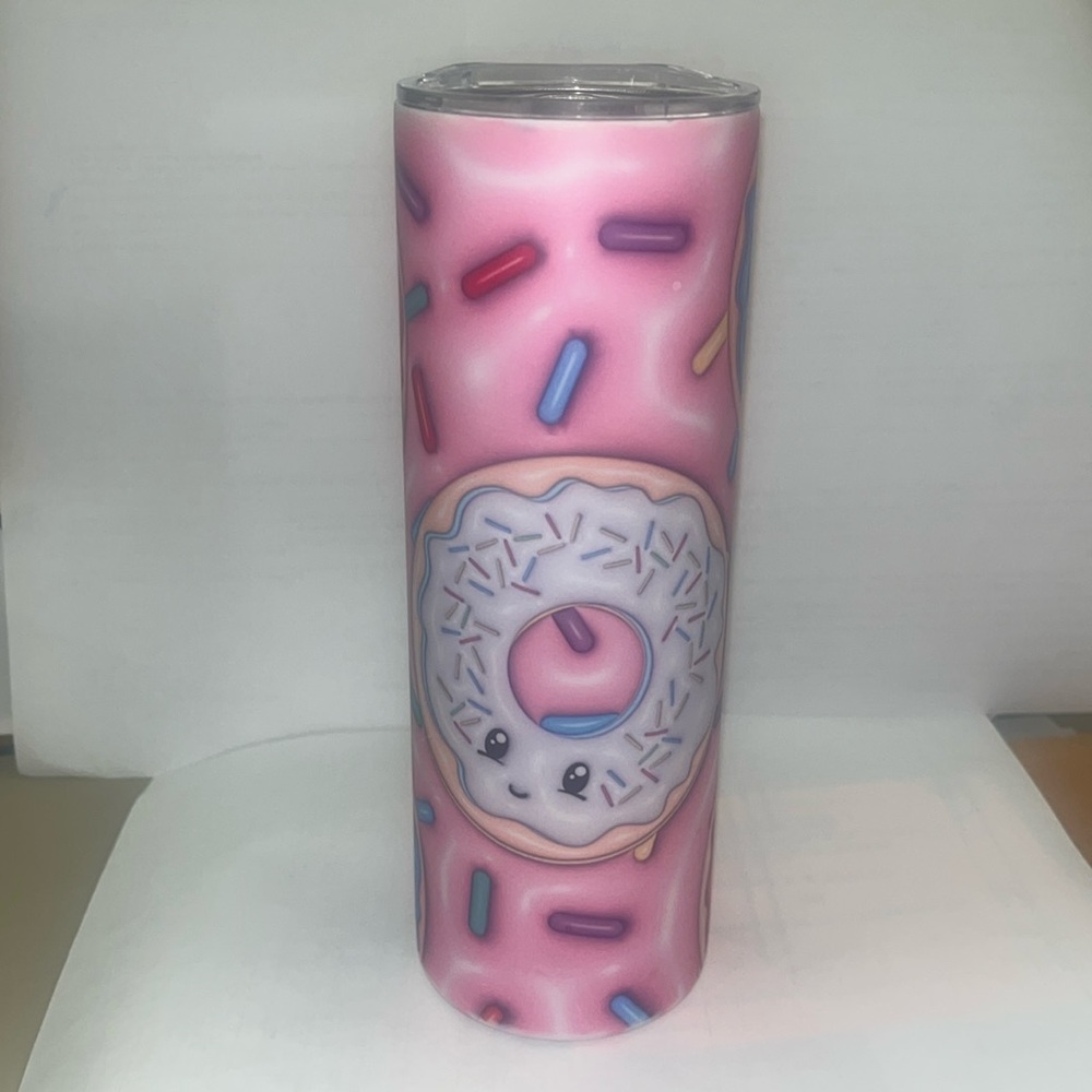Customized “Skinny Tumbler” Donut image.
